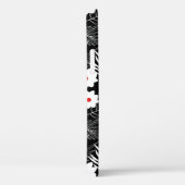 Schwarz-Weiß-Blüten Case-Mate iPhone Hülle (Rückseite / Rechts)