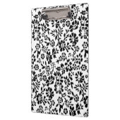 Schwarz-Weiß-Blütenklappbrett! Klemmbrett (Links)