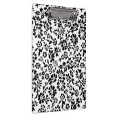 Schwarz-Weiß-Blütenklappbrett! Klemmbrett (Rechts)