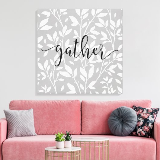 Schwarz-Weiß-Blütenleder Bauernhaus-Dekoration Leinwanddruck (Insitu (Wohnzimmer))