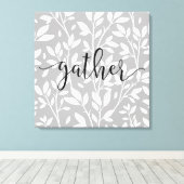 Schwarz-Weiß-Blütenleder Bauernhaus-Dekoration Leinwanddruck (Insitu (Holzboden))