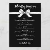 Schwarz-Weiß-Bogen | Elegante Hochzeit | Monochrom Programm (Vorderseite)