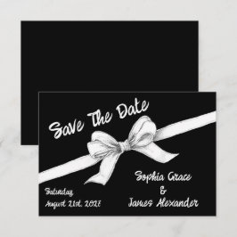 Schwarz-Weiß-Bogen | Elegante Hochzeit | Monochrom Save The Date