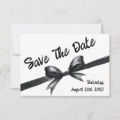 Schwarz-Weiß-Bogen | Elegante Hochzeit | Monochrom Save The Date (Vorderseite)