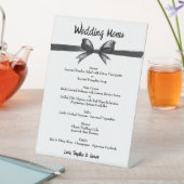 Schwarz-Weiß-Bogen | Elegante Hochzeit | Monochrom Sockelschild (In Situ)