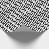 Schwarz-Weiß-Boho-Chic-Muster Geschenkpapier (Ecke)