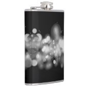 Schwarz-Weiß-Bokeh Blurbeleuchtung Flasche Flachmann (Rechts)