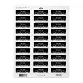 Schwarz-Weiß-Bokeh verschwommene Leuchten Adressen (Vorne)