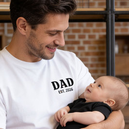 Schwarz-Weiß-Bold-Daddy-Etabliert T-Shirt