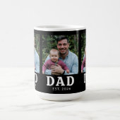 Schwarz-Weiß-Bold-Papa-Etabliert Kaffeetasse (Mittel)