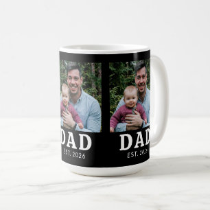 Schwarz-Weiß-Bold-Papa-Etabliert Kaffeetasse