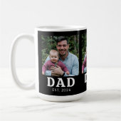 Schwarz-Weiß-Bold-Papa-Etabliert Kaffeetasse (Links)