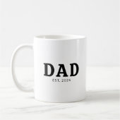 Schwarz-Weiß-Bold-Vater-Etabliert Kaffeetasse (Links)