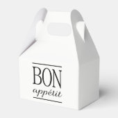 Schwarz-Weiß-Bön-Appetit Geschenkschachtel (Rückseite)