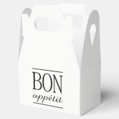 Schwarz-Weiß-Bön-Appetit Geschenkschachtel (Geöffnet)
