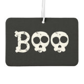 Schwarz-Weiß-Bony Skull-Boo Autolufterfrischer (Rückseite)