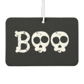 Schwarz-Weiß-Bony Skull-Boo Autolufterfrischer (Vorderseite)