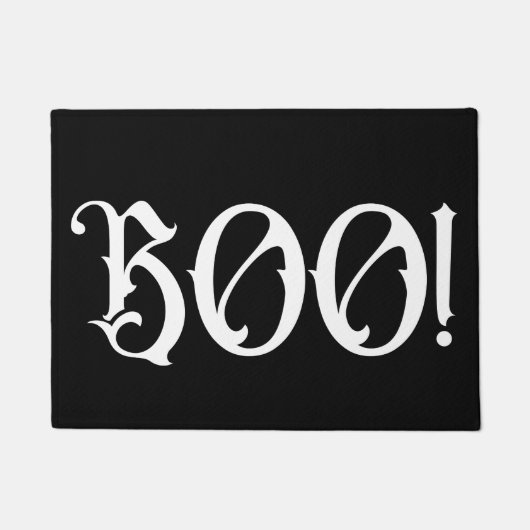 Schwarz-Weiß-Boo! Fußmatte (Vorderseite)