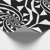 Schwarz-Weiß-Bortendesign, Zierkunst, Zuhause Geschenkpapier (Ecke)