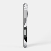 Schwarz-Weiß-Botanische Illustration ist zurückgek iPhone 16 Hülle (Rechte Seite)