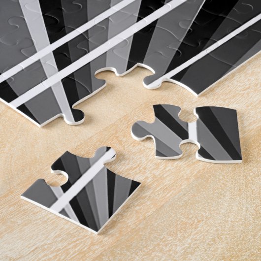 Schwarz-Weiß-Botanische Illustration Puzzle (Seite)