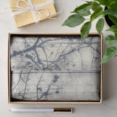 Schwarz-Weiß-Botanische Motive Seidenpapier (Geschenk)