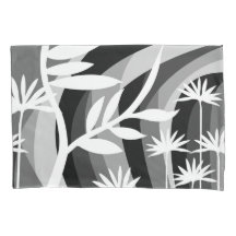 Schwarz-Weiß-Botanisches Design