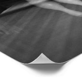 Schwarz-Weiß-Bowling Poster (Ecke)