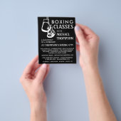 Schwarz-Weiß-Boxhandschuhe, Boxklassenwerbung Flyer (Gruppe)
