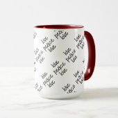 Schwarz/Weiß: Brauch Tasse (VorderseiteRechts)