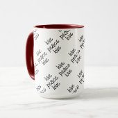 Schwarz/Weiß: Brauch Tasse (Vorderseite Links)