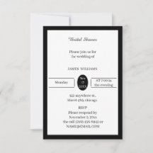 Schwarz-Weiß-Brautparty