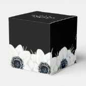 Schwarz-Weiß-Brautparty Geschenkschachtel (Rückseite)
