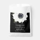 Schwarz-Weiß-Brautparty Geschenktütchen (Vorderseite)