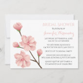 Schwarz-Weiß-Brautparty Hochzeitsfeier Easel Einladung (Vorderseite)