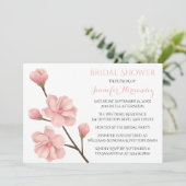 Schwarz-Weiß-Brautparty Hochzeitsfeier Easel Einladung (Stehend Vorderseite)