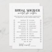 Schwarz-Weiß-Brautparty würde sie eher (Vorne/Hinten)