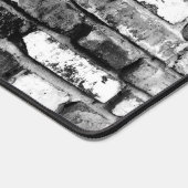 Schwarz-Weiß-Brick-Wandsteckplatz Mat Pad Schreibtischunterlage (Ecke)