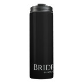 Schwarz-Weiß-Bride- Thermosbecher (Vorderseite)