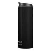 Schwarz-Weiß-Bridesmädchen- Thermosbecher (Nach rechts gedreht)