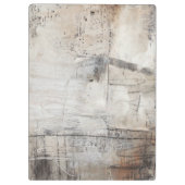 Schwarz-weiß & Bronze Klemmbrett (Rückseite)