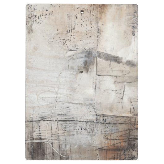 Schwarz-weiß & Bronze Klemmbrett (Rückseite)