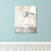 Schwarz-weiß & Bronze Leinwanddruck (Insitu (Holzboden))