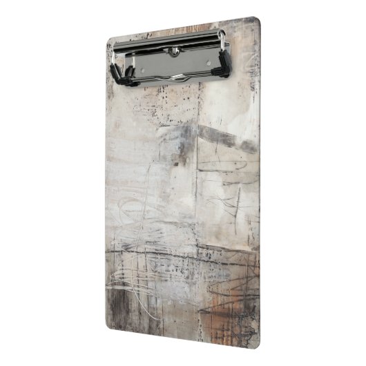 Schwarz-weiß & Bronze Mini Klemmbrett (Gewinkelt2)