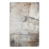 Schwarz-weiß & Bronze Mini Klemmbrett (Rückseite)