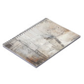 Schwarz-weiß & Bronze Notizblock (Linke Seite)