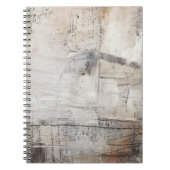 Schwarz-weiß & Bronze Notizblock (Vorderseite)