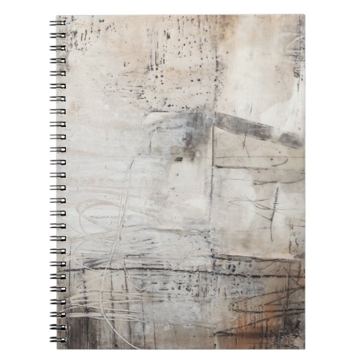 Schwarz-weiß & Bronze Notizblock (Vorderseite)