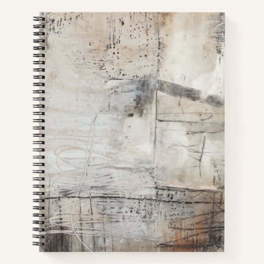 Schwarz-weiß & Bronze Notizblock (Vorderseite)