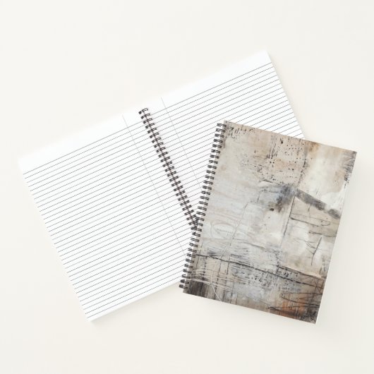 Schwarz-weiß & Bronze Notizblock (Innenseite)